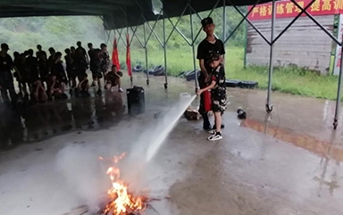 夏令營消防演練